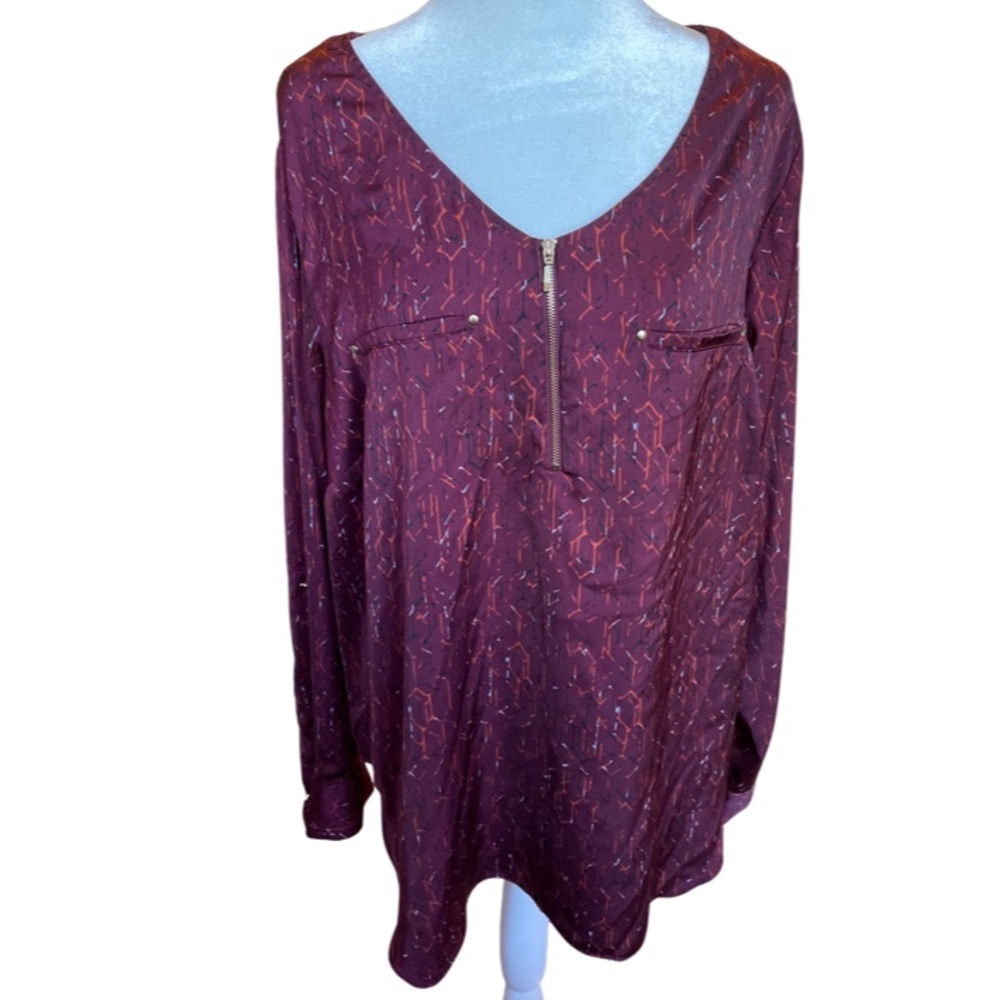APT. 9 patterned blouse 1X